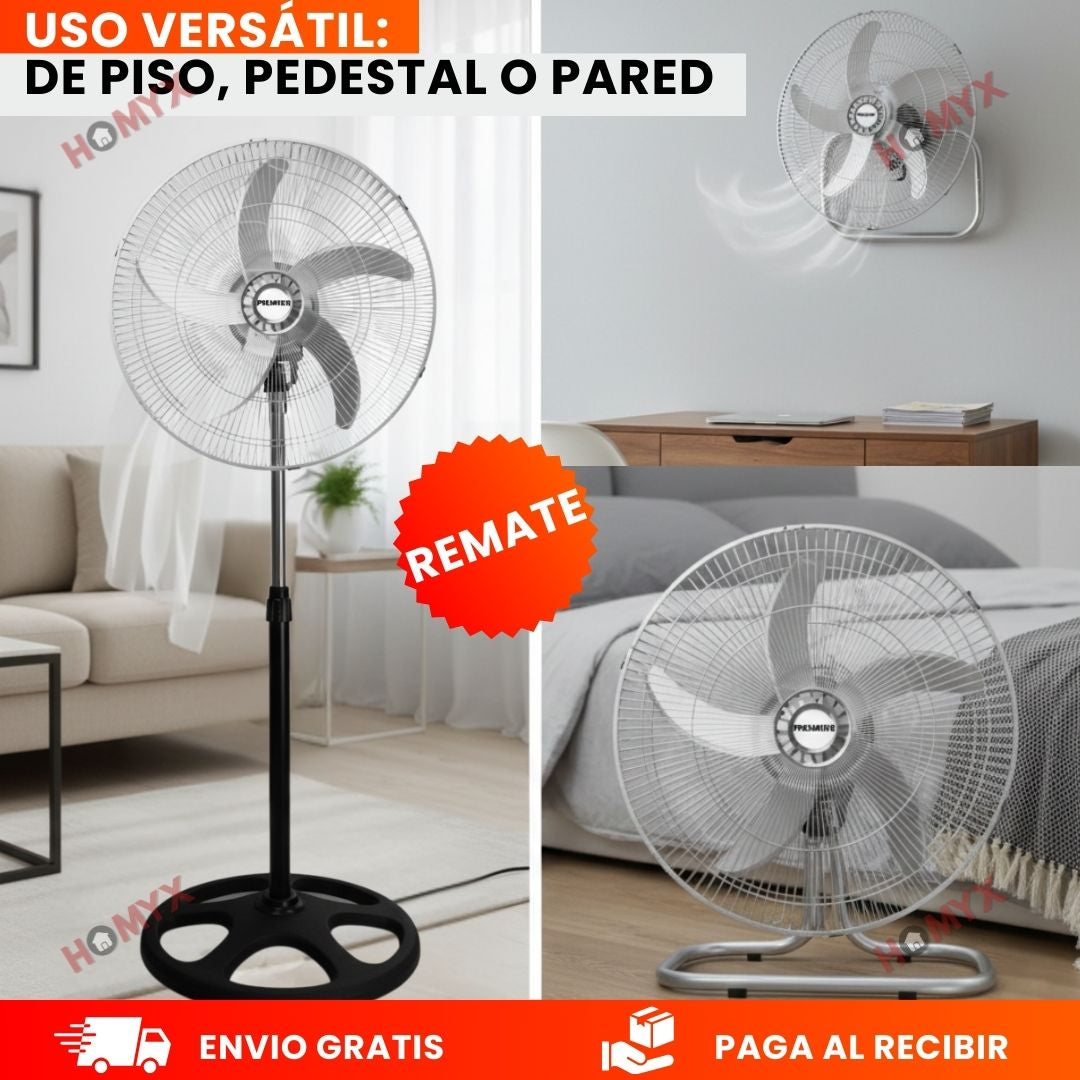 Ventilador Industrial 18” Multiposición – Potencia que refresca cada rincón de tu espacio