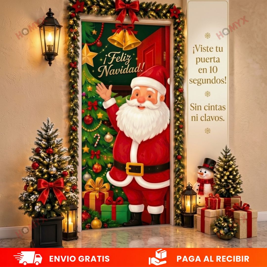 🌠Forros Navideños para Puerta (Medidas 100x210 cm)