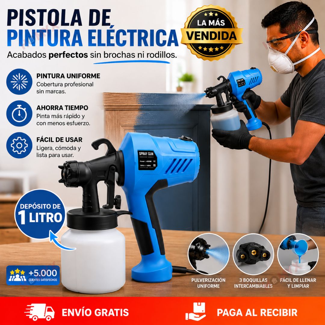 Pistola PintaMax™ -Acabados Profesionales