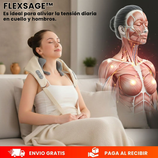FlexSage™ -Relaja tu cuello, espalda y cuerpo en minutos