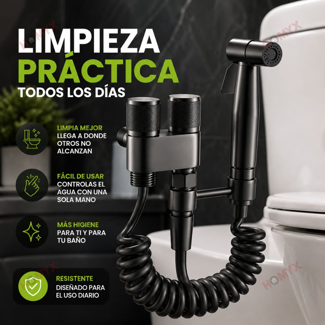 CleanGo- Rociadora para Baño + 10 pastillas para inodoro GRATIS