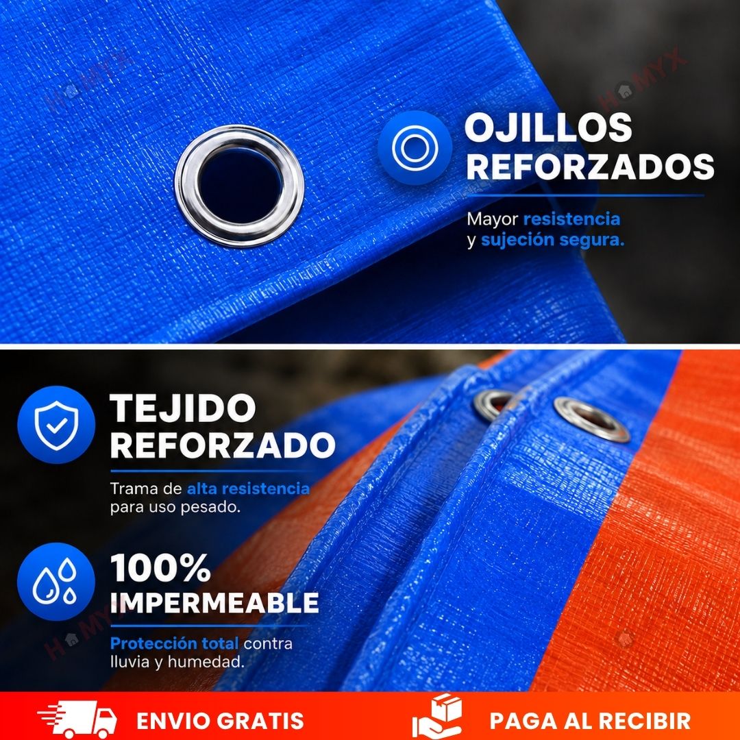 Lona Impermeable 5x6 Metros de Alta Resistencia