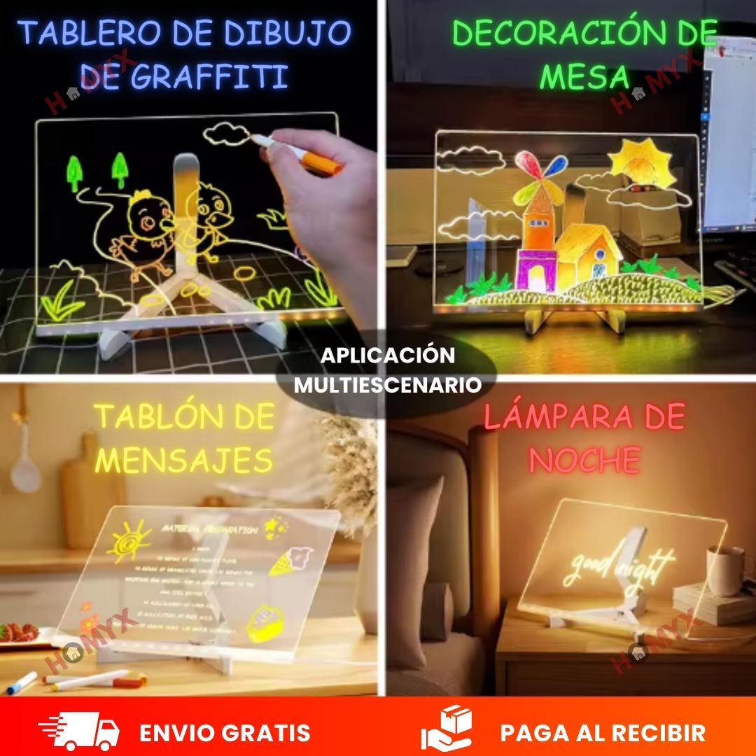 LumiDraw™-Pizarra MAGICA que Ilumina 🌈