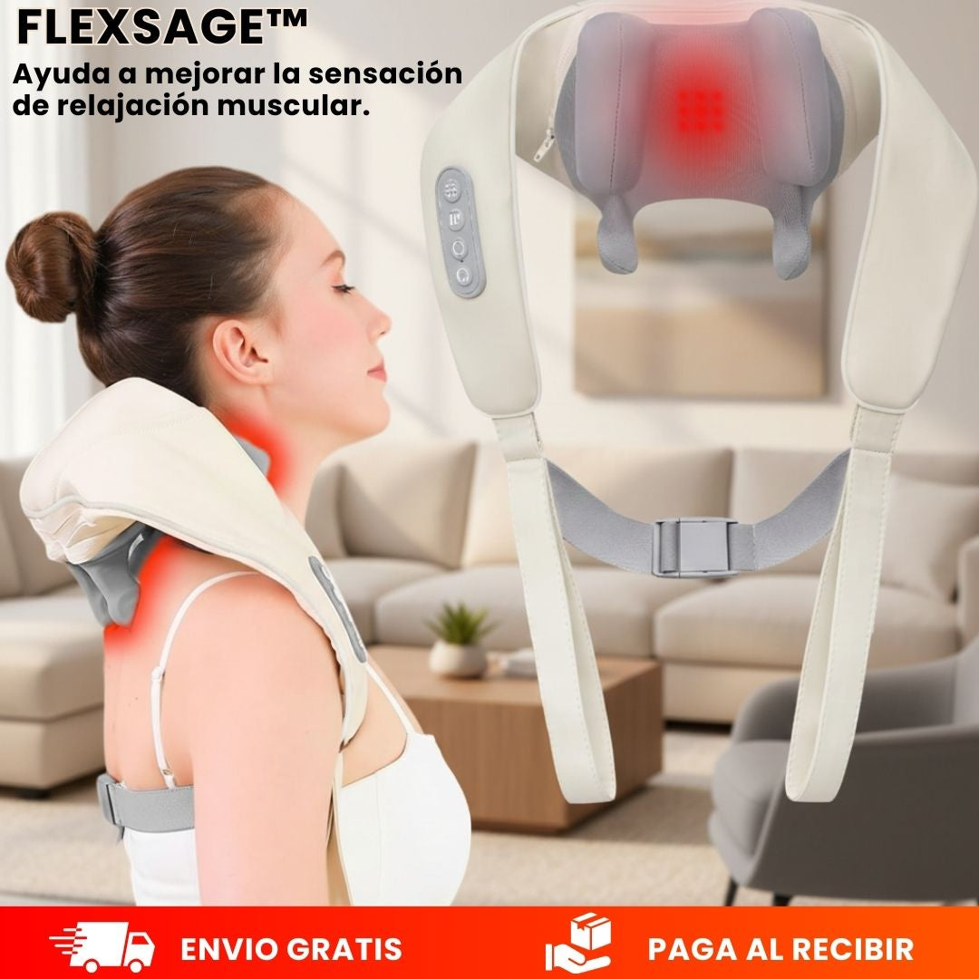 FlexSage™ -Relaja tu cuello, espalda y cuerpo en minutos
