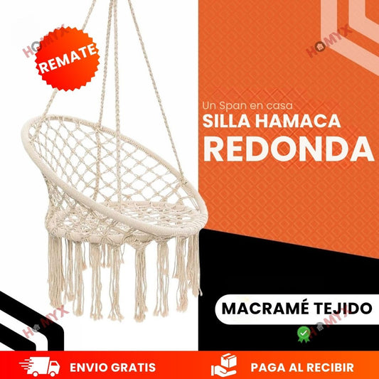 Hamaca Colgante de Macramé Tejida🌟