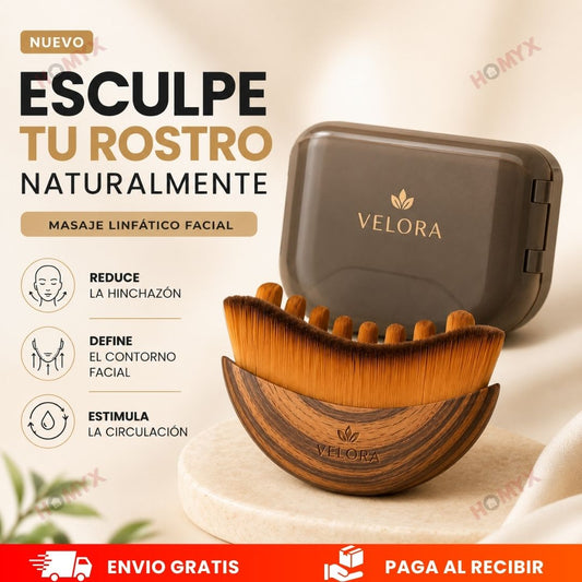 Cepillo Velora- Facial linfático de drenaje