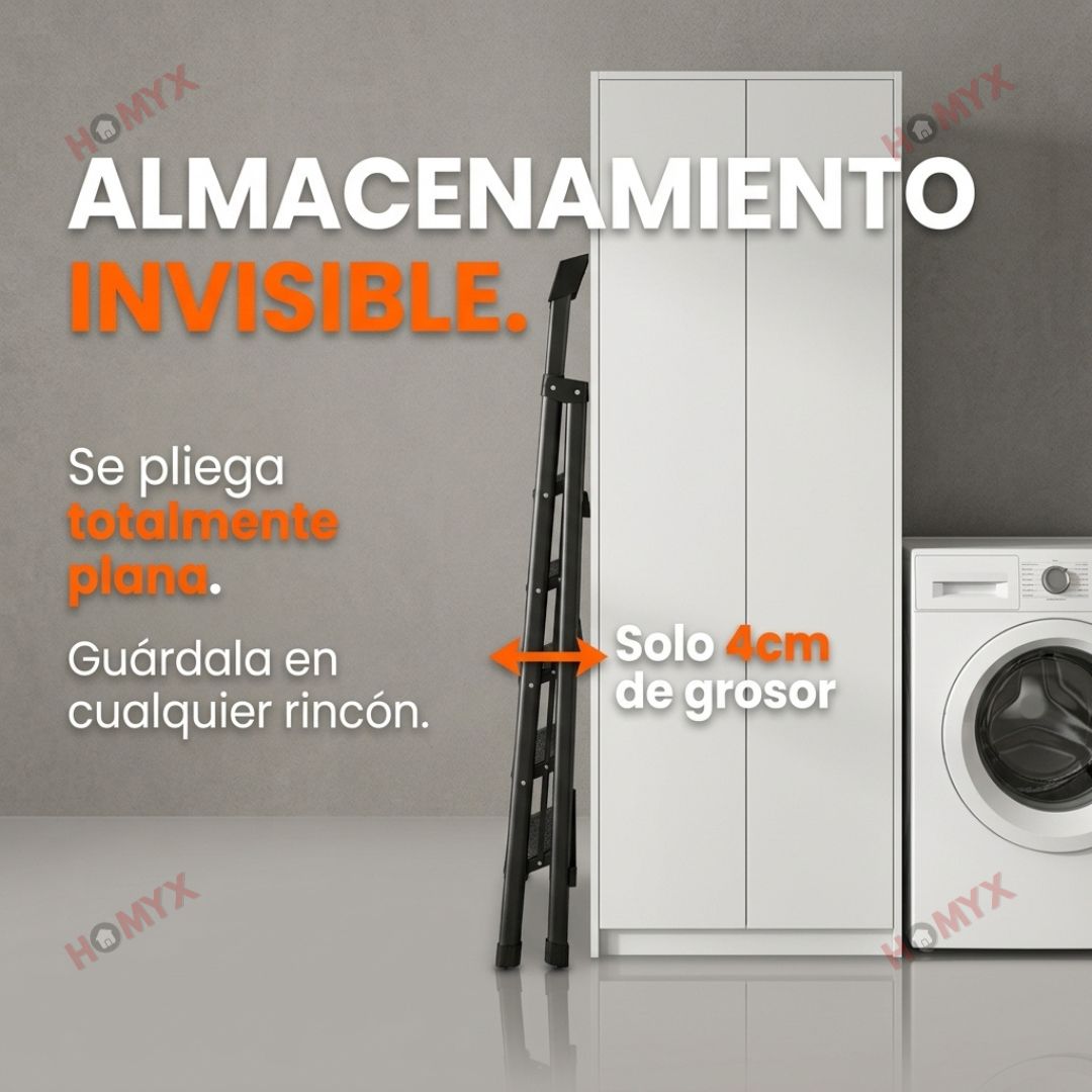 🪜 Escalera de Acero Plegable 5 Peldaños