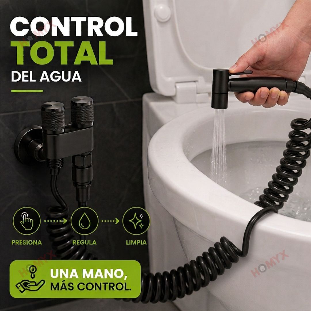 CleanGo- Rociadora para Baño + 10 pastillas para inodoro GRATIS