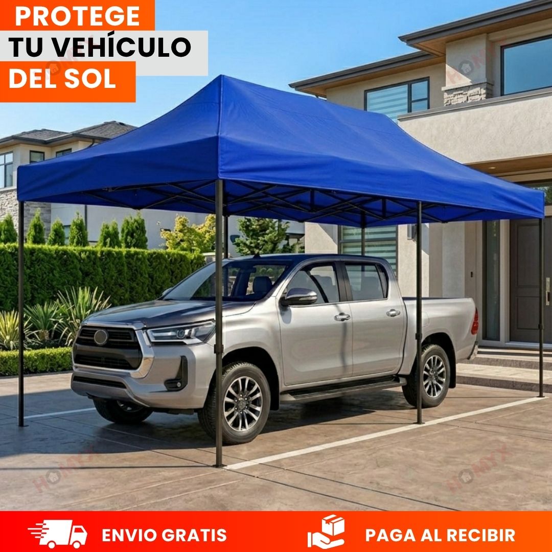 Toldo y Estructura 3X6 Metros-Plegable