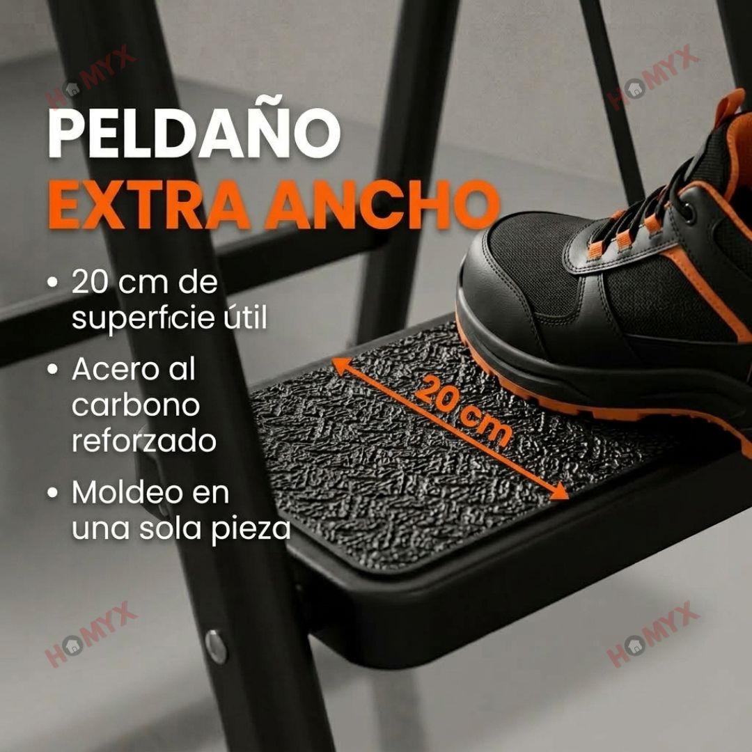🪜 Escalera de Acero Plegable 5 Peldaños