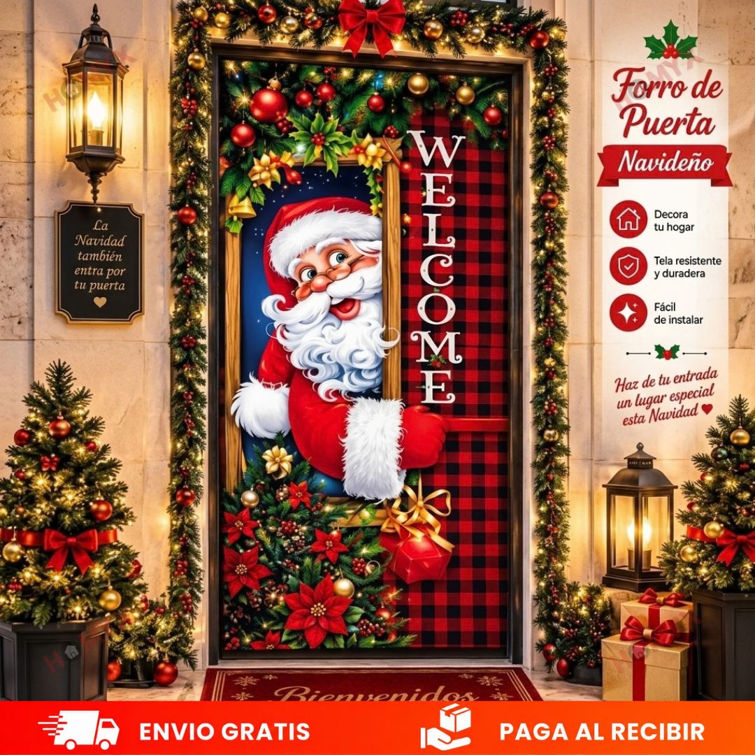 🌠Forros Navideños para Puerta (Medidas 100x210 cm)