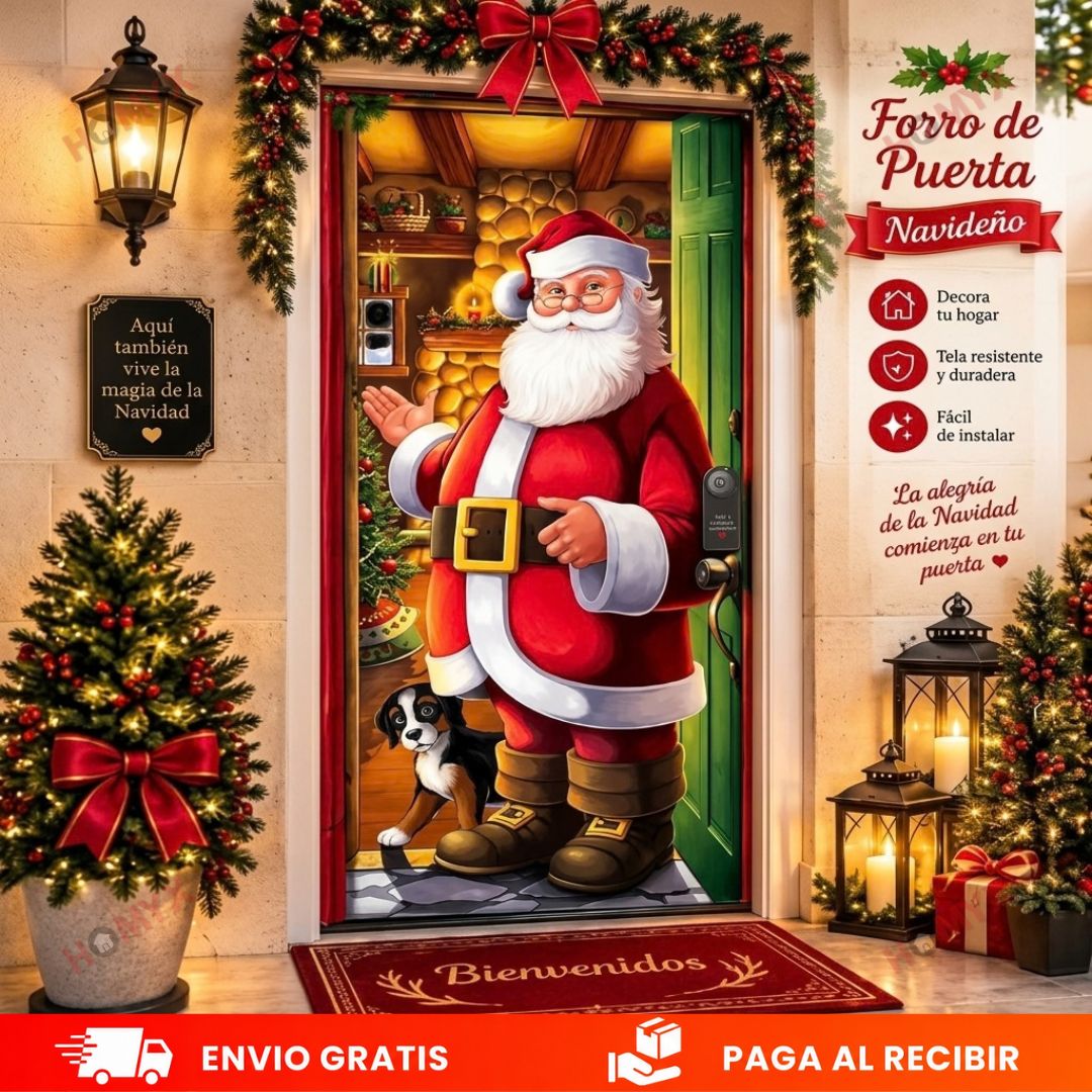 🌠Forros Navideños para Puerta (Medidas 100x210 cm)