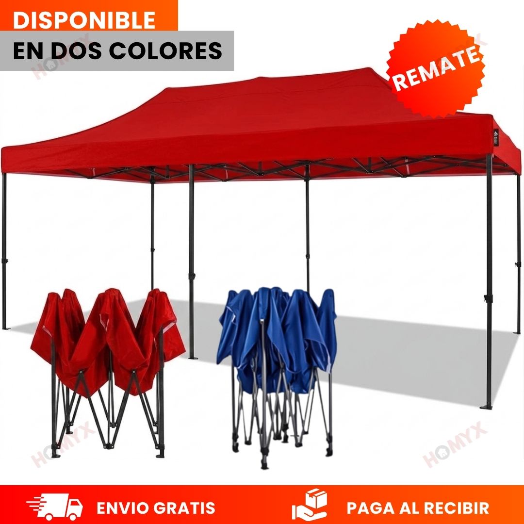 Toldo y Estructura 3X6 Metros-Plegable