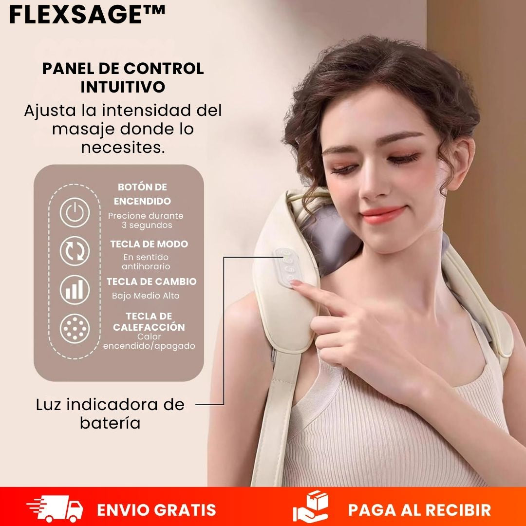 FlexSage™ -Relaja tu cuello, espalda y cuerpo en minutos