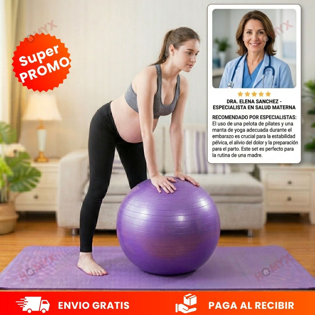 ¡SUPER COMBO! Mat y Pelota de Yoga