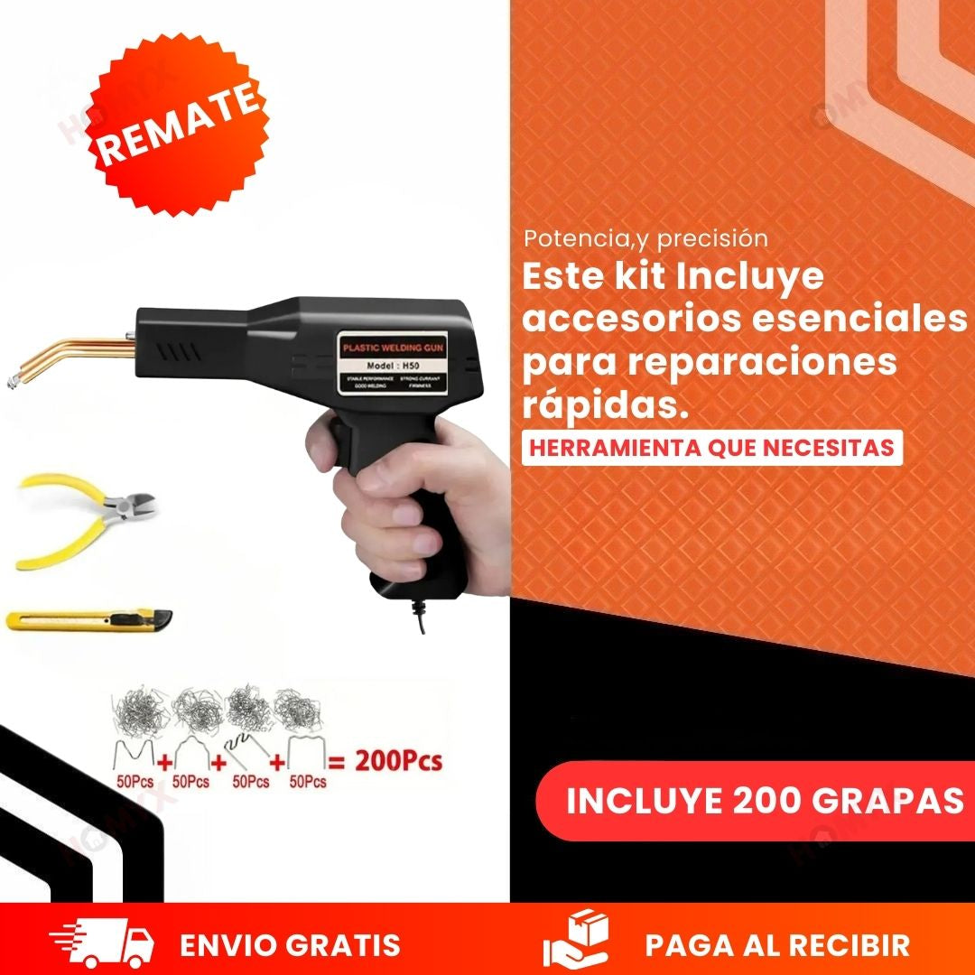 PlasticFix™ – Tu Kit Completo de Soldadura para Reparar Plásticos en Casa