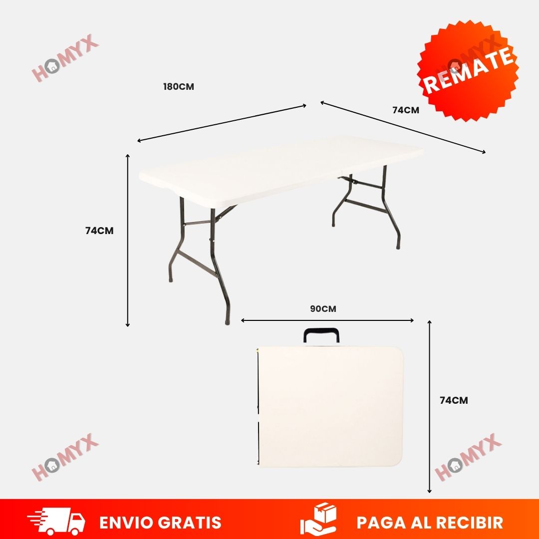 MESA PLEGABLE FAMILIAR EXTRA GRANDE