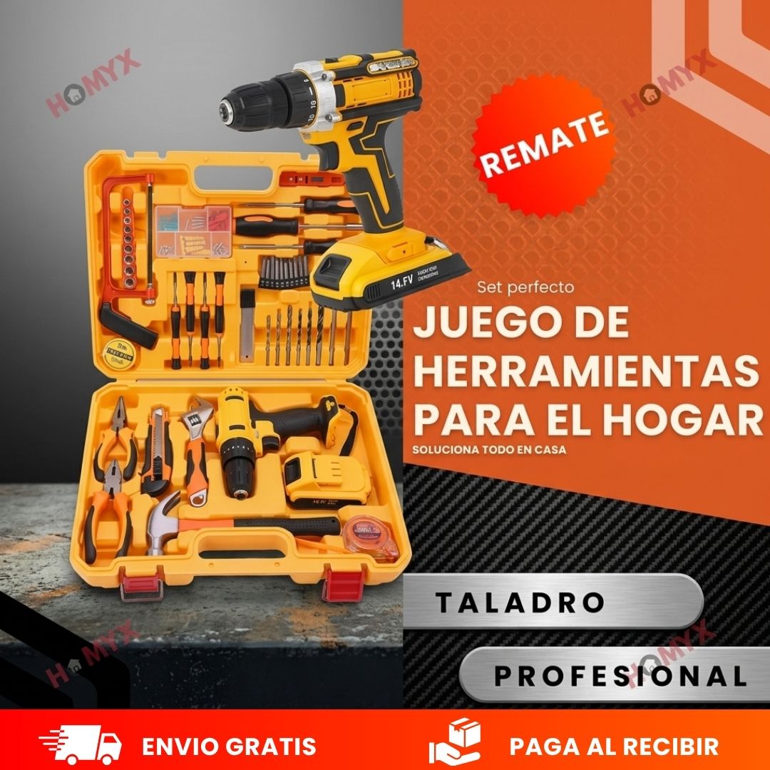 Taladro y Set de Herramientas