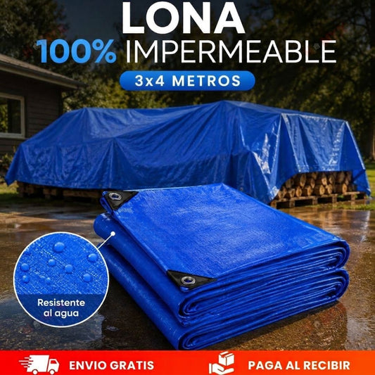 Lona Impermeable 3x4 Metros de Alta Resistencia